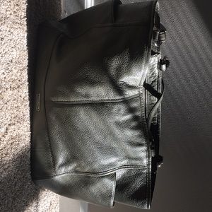 Large army green Coach shoulder bag